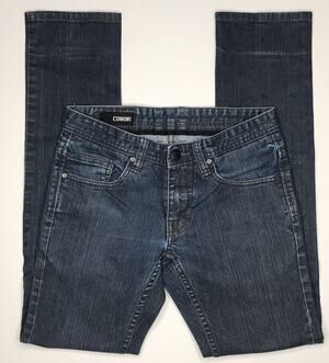 Comune Men's Size 28x32 Dark Wash Slim Straight Jeans